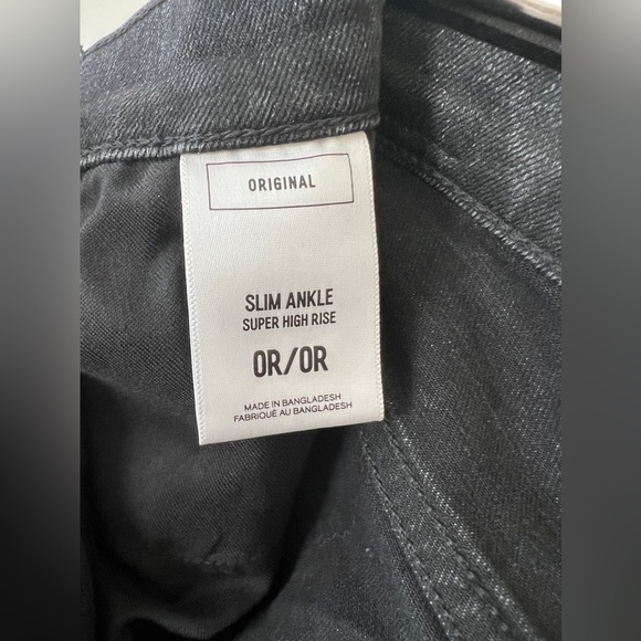 Express Women’s Black Jeans Size 0/R. Slim Ankle Super High Rise. - Picture 3 of 5